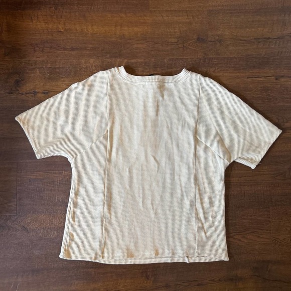 N:Philanthropy Womens Nicolet Henley Shirt, Beige - Picture 4 of 5